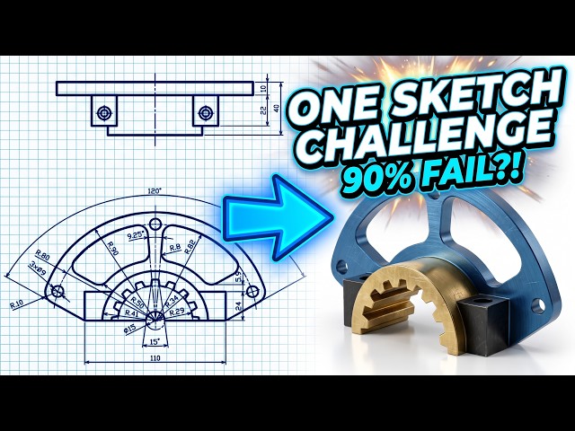 Autodesk Fusion 360 - One Sketch Challenge