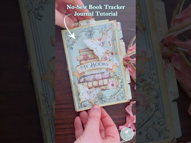 EASY NO-SEW JOURNAL FOR BOOK LOVERS🤍| My Porch Prints #journaling #books #booklover #booktok