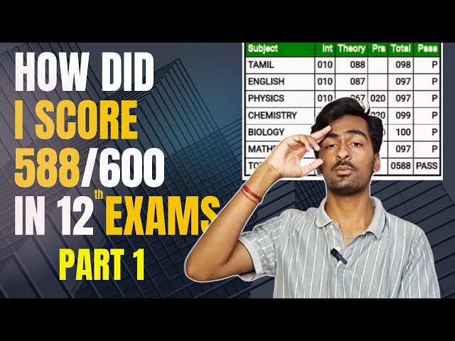 How I Scored 588/600 in My 12th Board Examinations | Study Tips & Strategies