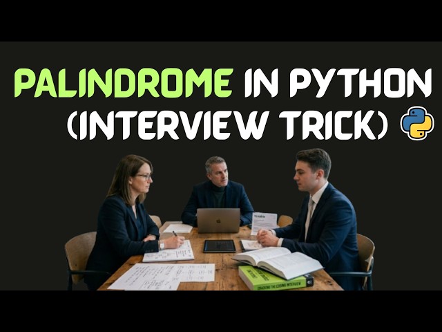 Palindrome in Python: The Trick Interviewers Actually Want