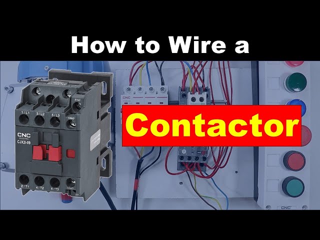 Basic Contactor Wiring Explained | How to Wire a 3-Phase Motor with Start/Stop @TheElectricalGuy