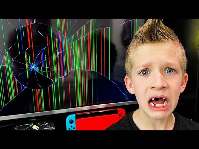 Preston Loses 2 Teeth and Breaks the TV!!
