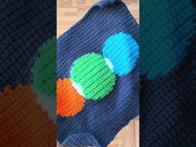 I crocheted Letterboxd 🟠🟢🔵 #letterboxd #cinema #crochettapestry #crochet #ytshorts #cinephile