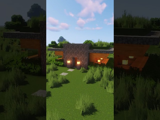 Minecraft modern house design #shorts