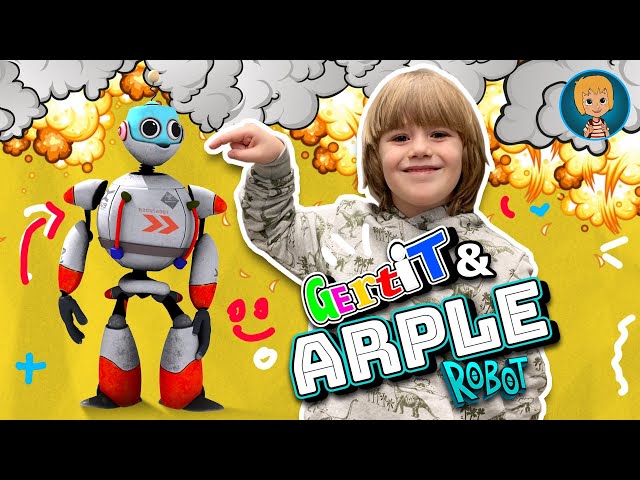 Gerti and ARPLE the Kids ROBOT | Can You Clean my Home Please?