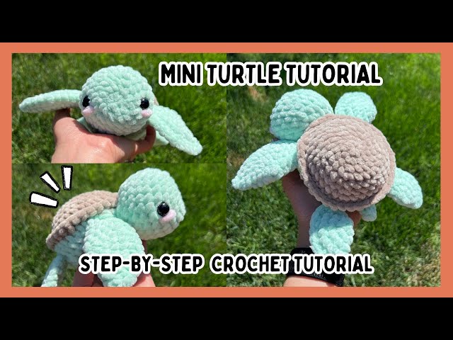 Crochet Mini Turtle Tutorial ✨ FREE Amigurumi Pattern Step by Step, Advanced Beginners 🐢 Baby Turtle