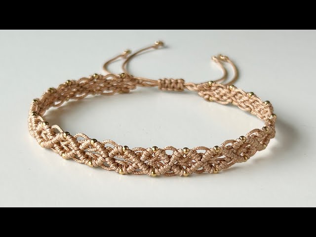 DIY Macrame Bracelet | Making My First Macrame Ankle Bracelet | Micro Macrame Jewelry Tutorial