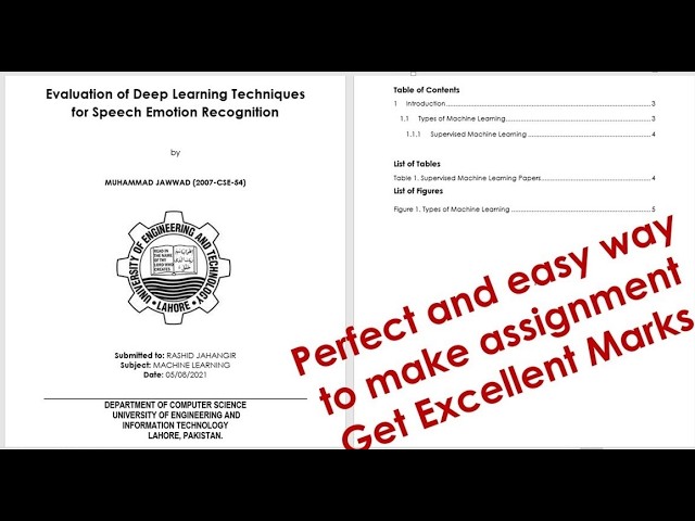 How to make assignment in MS Word | How to write assignment | how to make assignment for university
