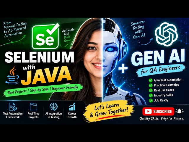 Selenium with Java + Gen AI | Learn Automation Testing from Scratch