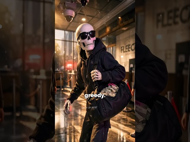 Skeleton Robs a Bank in GTA 5 Without Getting Caught