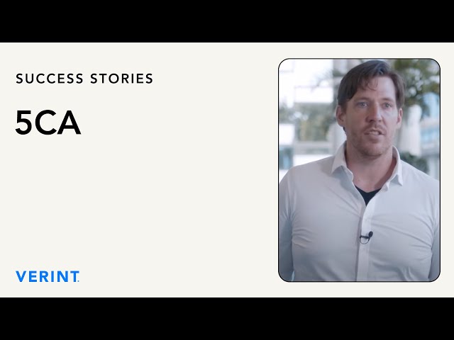 5CA Elevates Workforce Efficiency and Employee Experience with Verint Workforce Management