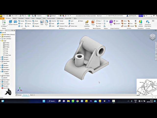 Autodesk Inventor 3d Modelling 2023