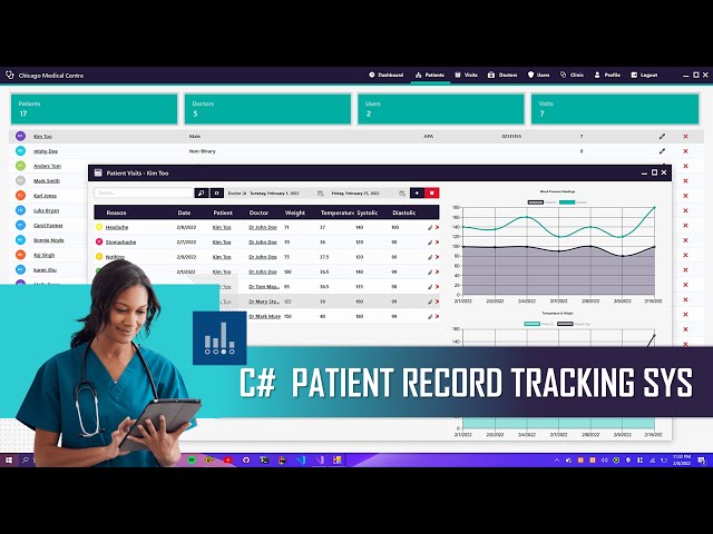 C# Tutorial - Patient Record Tracking Management System -  MySQl,SQL Server,Postgres,Oracle