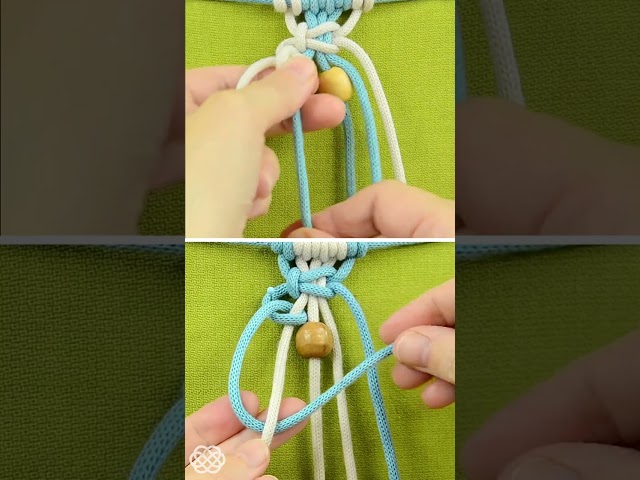 2 ways to make a rope flower chain #shorts