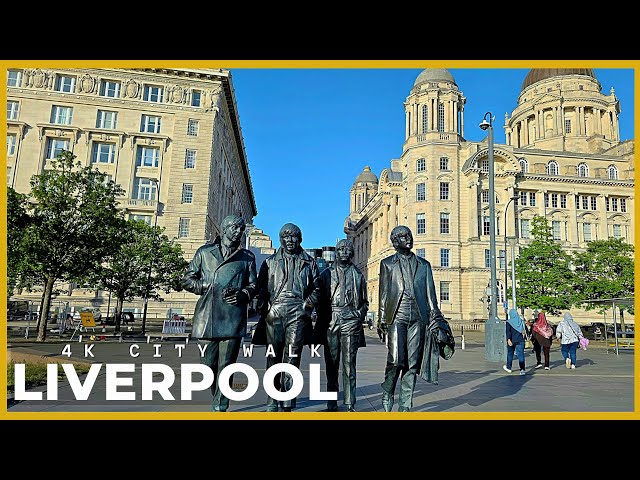 Liverpool City Walk | Royal Albert Dock, Pier Head & The Beatles 🇬🇧 | 4K 60fps HDR No Talking