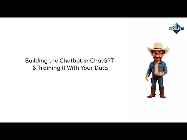 Build a Custom ChatGPT Chatbot: Upload Data, Train & Test Your AI Assistant