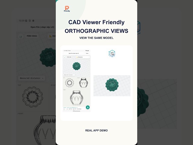 Cad-viewer Friendly｜Orthographic Views & 3D Model Viewing