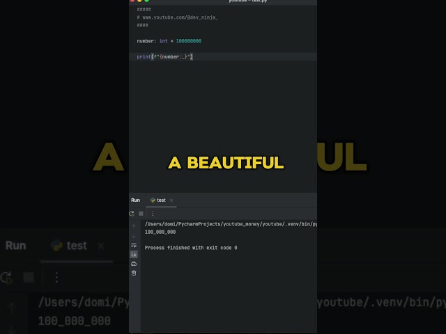🚀 Make your code easy readable with This Python Hack! #Shorts #Python