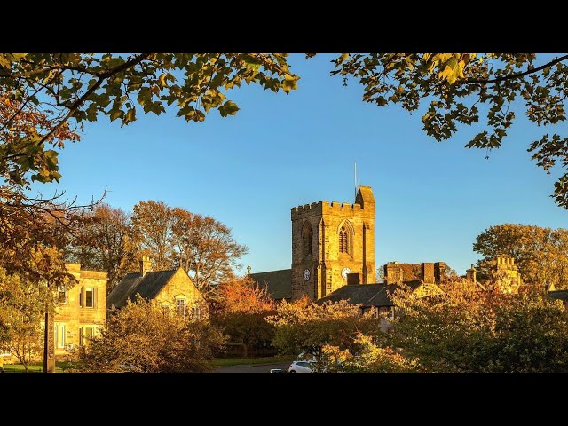 ROTHBURY near National Trust CRAGSIDE HOUSE, WALKING TOUR, FAIRYTALE TOWN, ENGLISH COUNTRYSIDE, 4K