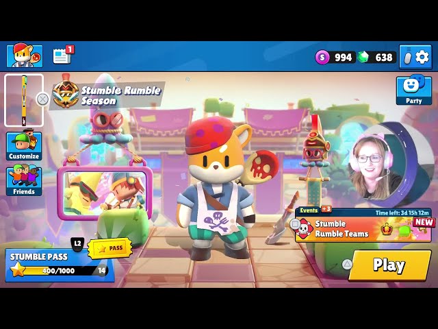Stumble Guys PlayStation 5 - Stumble Rumble Event ROAD TO 4K SUBSCRIBERS