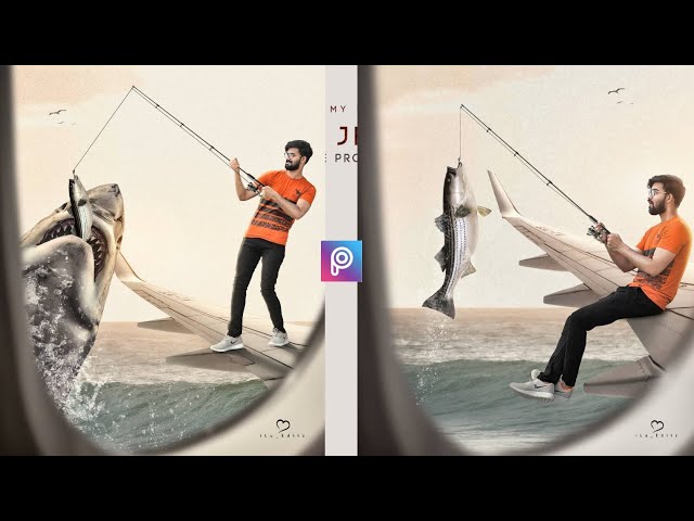 Fishing Photo Editing Tutorial in Picsart || Manipulation photo editing tutorial - KR Editing