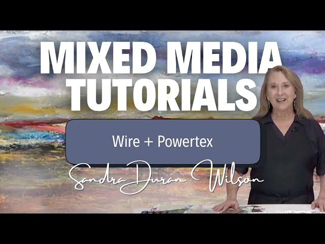 Mixed Media Tutorial with Sandra Duran - Wire and Powertex