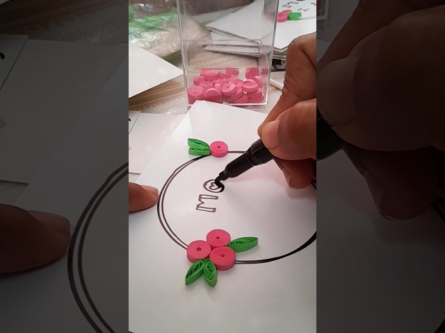 Simple mother's Day card #mothersdaycard #cardmakingtutorial #quillingart