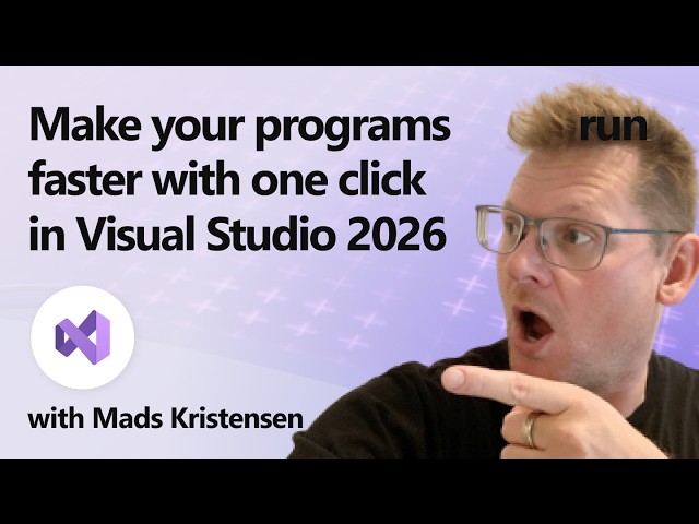 Make your programs run faster with one click in Visual Studio 2026