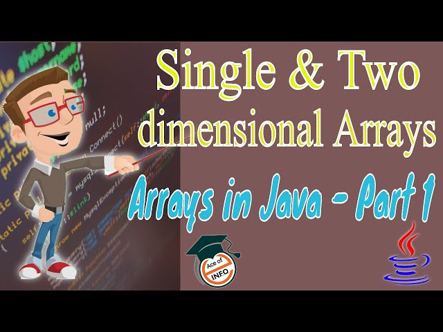 One dimensional and Two dimensional Arrays in java | java Arrays Tutorial part-1