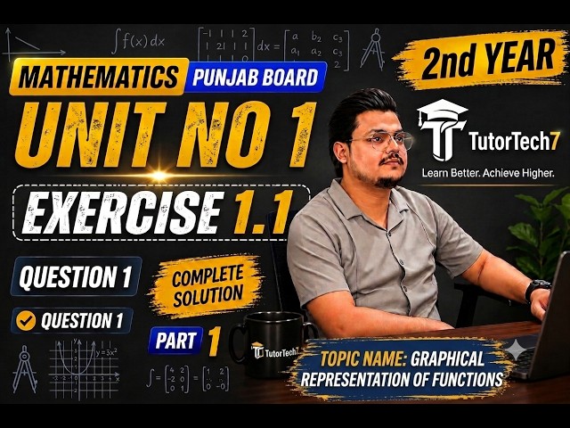 2nd Year Maths | Unit 1 Exercise 1.1 Question 1 | Graphical Representation of Functions