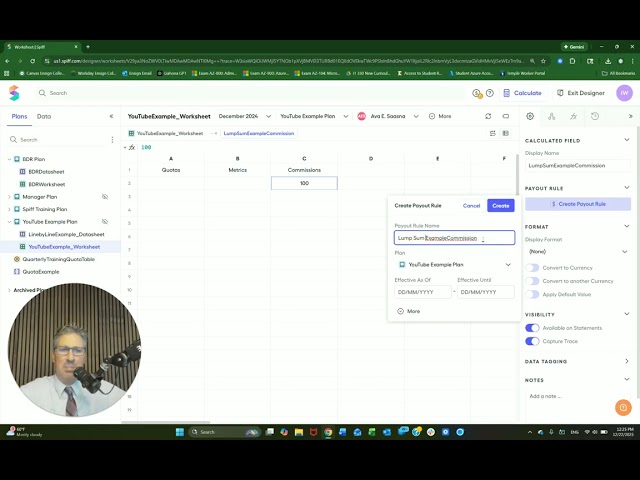 Creating Payout Rules with Worksheets in Salesforce Spiff Designer👷