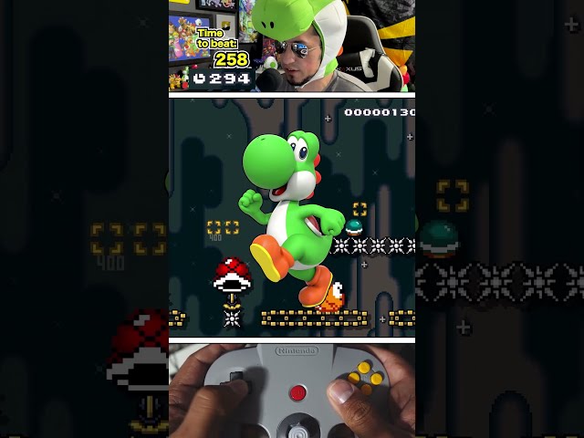 Yoshi fans, CLOSE YOUR EYES!! #supermariomaker2 #mariomaker2