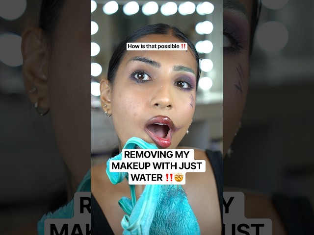 REMOVING MAKEUP WITH JUST WATER?! #makeup #malayalam  #viralshorts