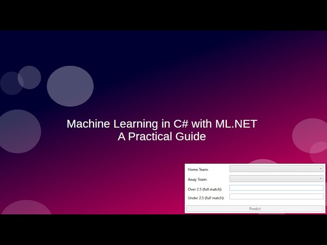 (3) Machine Learning in C# with ML.NET | AutoML