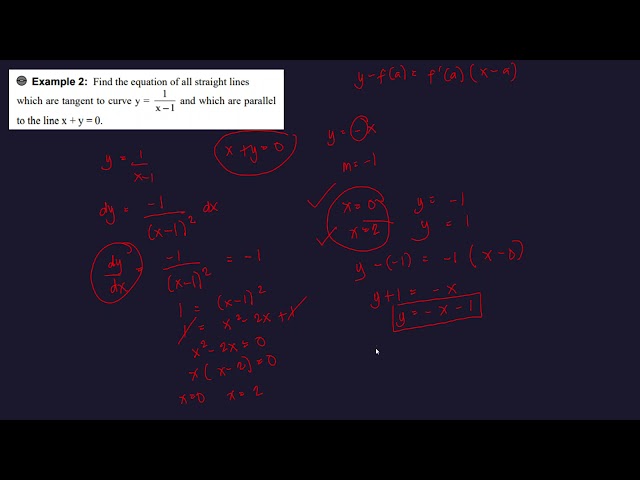 Tangent and Normal Lines of a curve
