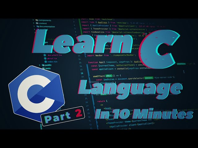 Learn C Language In 10 Minutes!! C Language Tutorial Part 2