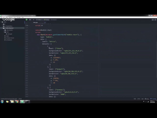 Tutorial de Modificación de Opciones en Chart.js