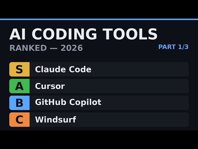 Every AI Coding Tool Ranked: The 2026 Tier List