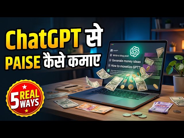 ChatGPT Se Paise Kaise Kamaye — 5 Real Ways (No Jumla)