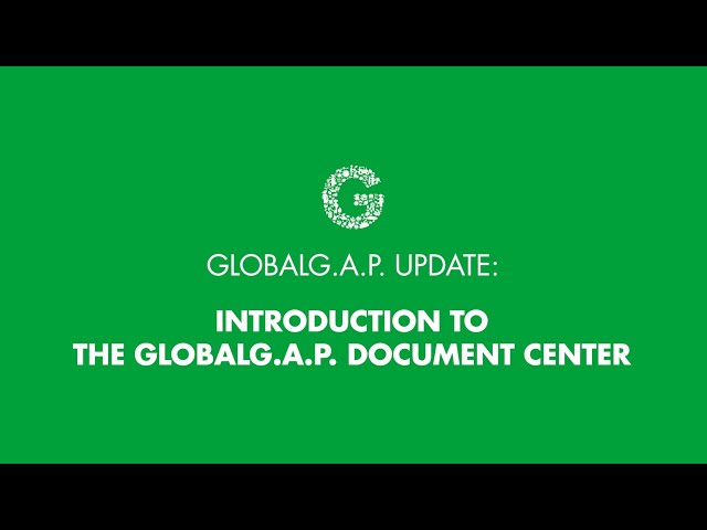 How to use the GLOBALG.A.P. document center