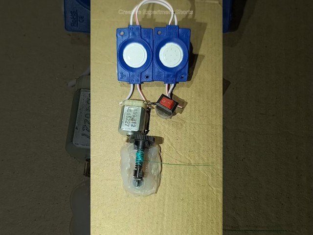 led light project with rope mechanism