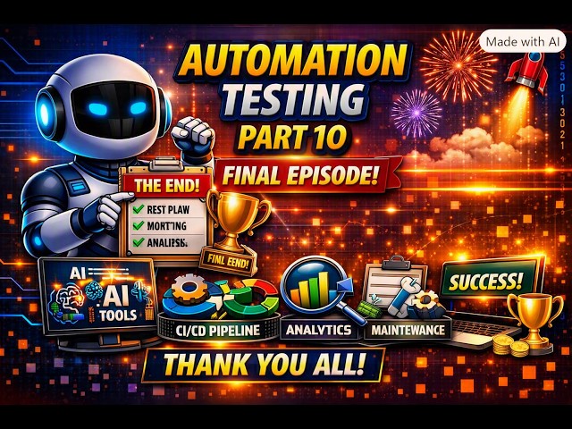 Automation Testing Tutorial Part 10 | The End of Our Journey!