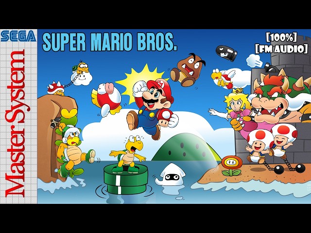 [Longplay] SMS - Super Mario Bros. SMS Port [Homebrew] [100%] [FM Audio] (4K, 60FPS)