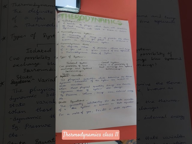 Class11 phy Thermodynamics...#aesthetic #class11 #physics