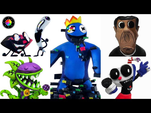 CREATING ALL FNF MODS (Blue Pibby, Obunga, BFDI, Chompzilla and) Clay #19 | PlastiVerse