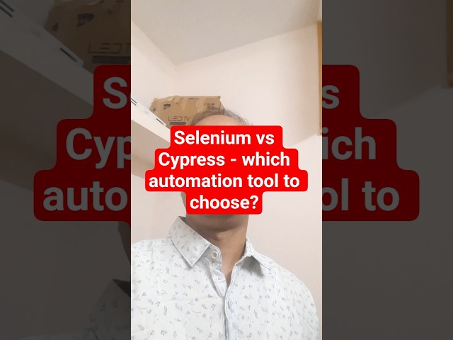 Selenium vs cypress, which automation tool is better? #automationtesting #interviewpreparation