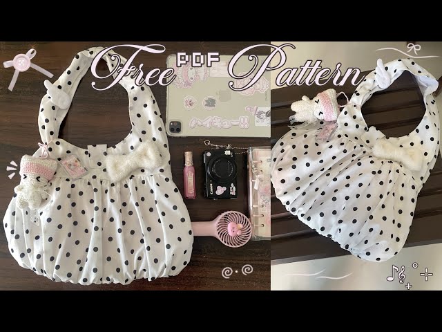 Everyday Bag Sewing Tutorial ~ free pattern˚꩜ ₊˚