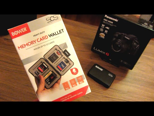 Bower Memory Card Case | Rugged Shock Absorbing Liner | Sky Capture Series | Micro SD Card