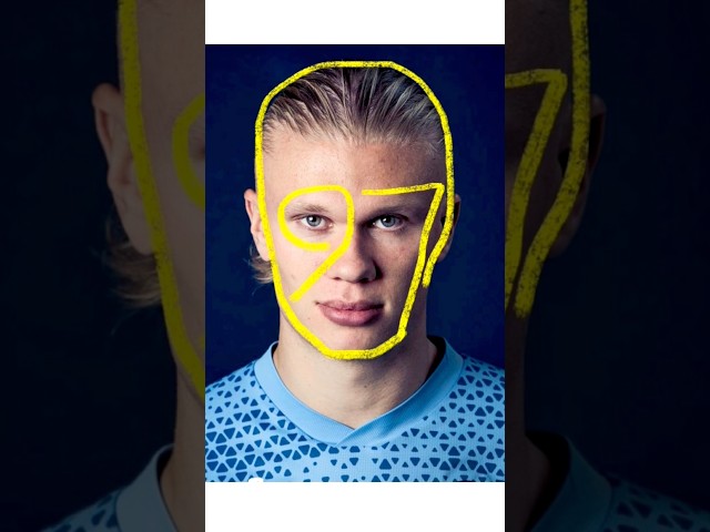 HOW TO DRAW THE ERLING HAALAND USING 97