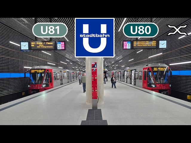 Neue Stadtbahn U80 - U81 Düsseldorf Flughafen Terminal eröffnet | Düsseldorf new light rail opening!